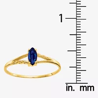 Gemstone 10K Gold Marquise Cocktail Ring