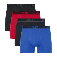 Hanes Moves X-Temp Performance Total Support Pouch Mens 4 Pack Trunks