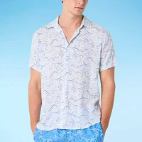 Endless Summer Mens Waves Short Sleeve Swim Shirt