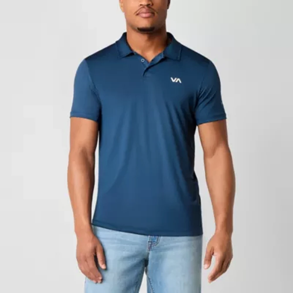 RVCA Mens Regular Fit Short Sleeve Polo Shirt