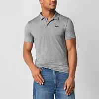 RVCA Mens Regular Fit Short Sleeve Polo Shirt