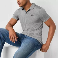 RVCA Mens Regular Fit Short Sleeve Polo Shirt