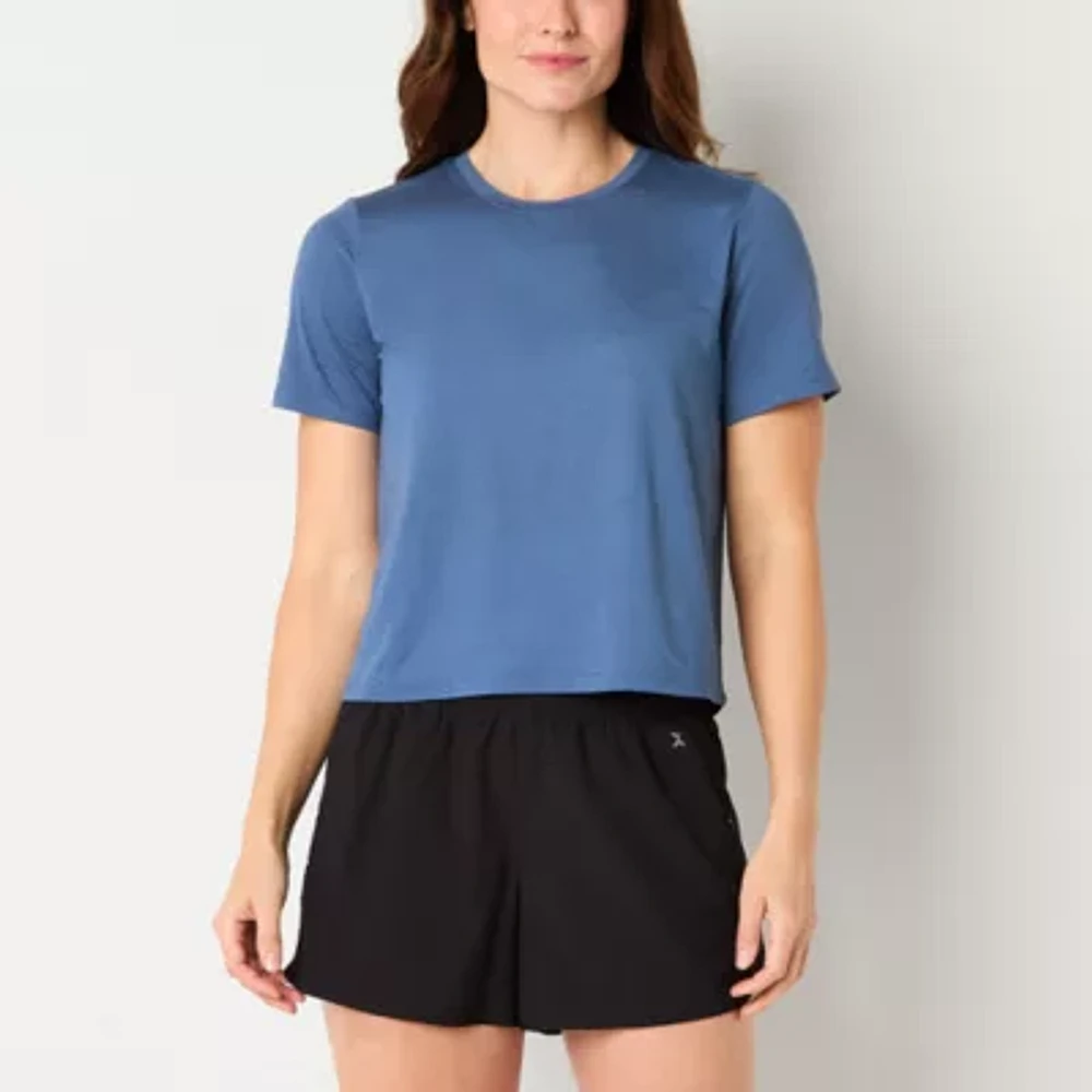 Xersion Everyday Womens Crew Neck Short Sleeve T-Shirt