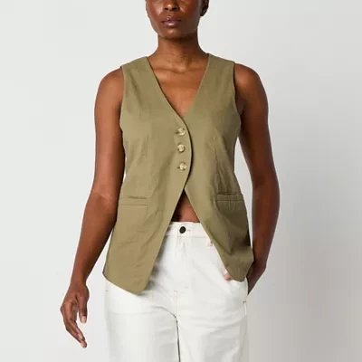 a.n.a Drapey Twill Womens Vest