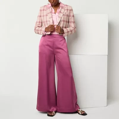 Worthington Womens Wide Leg Pull-On Pants