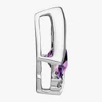 Gemstone Diamond Accent 10K White Gold Pendant