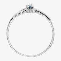 Gemstone 10K White Gold Marquise Cocktail Ring