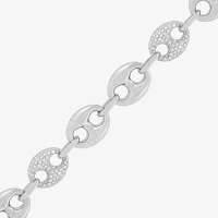 Womens 18 Inch 2 CT. T.W. White Diamond Sterling Silver Link Necklace