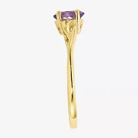 Gemstone 10K Gold Oval Cocktail Ring