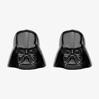 Star Wars® Darth Vader Mens Stainless Steel and Black IP Earrings