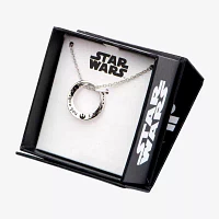 Star Wars® Stainless Steel Mobius Circle Pendant Necklace