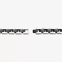 Star Wars® Two-Tone Stainless Steel Black IP Episode VII Kylo Ren ID Link Bracelet