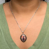 Star Wars® Stainless Steel BB-8 Cameo Pendant Necklace