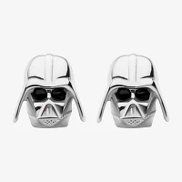 Sterling Silver 10.9mm Star Wars Stud Earrings