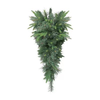 36'' Ashcroft Cashmere Pine Artificial Christmas Teardrop Swag  Unlit