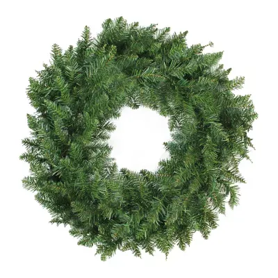 Green Buffalo Fir Artificial Christmas Wreath - 24-Inch  Unlit