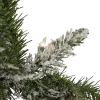 9' x 10'' Pre-lit Snow Mountain Pine Artificial Christmas Garland - Clear Lights