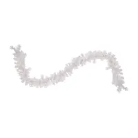 9' x 10'' Pre-lit White Iridescent Mixed Pine Artificial Christmas Garland - Clear Lights