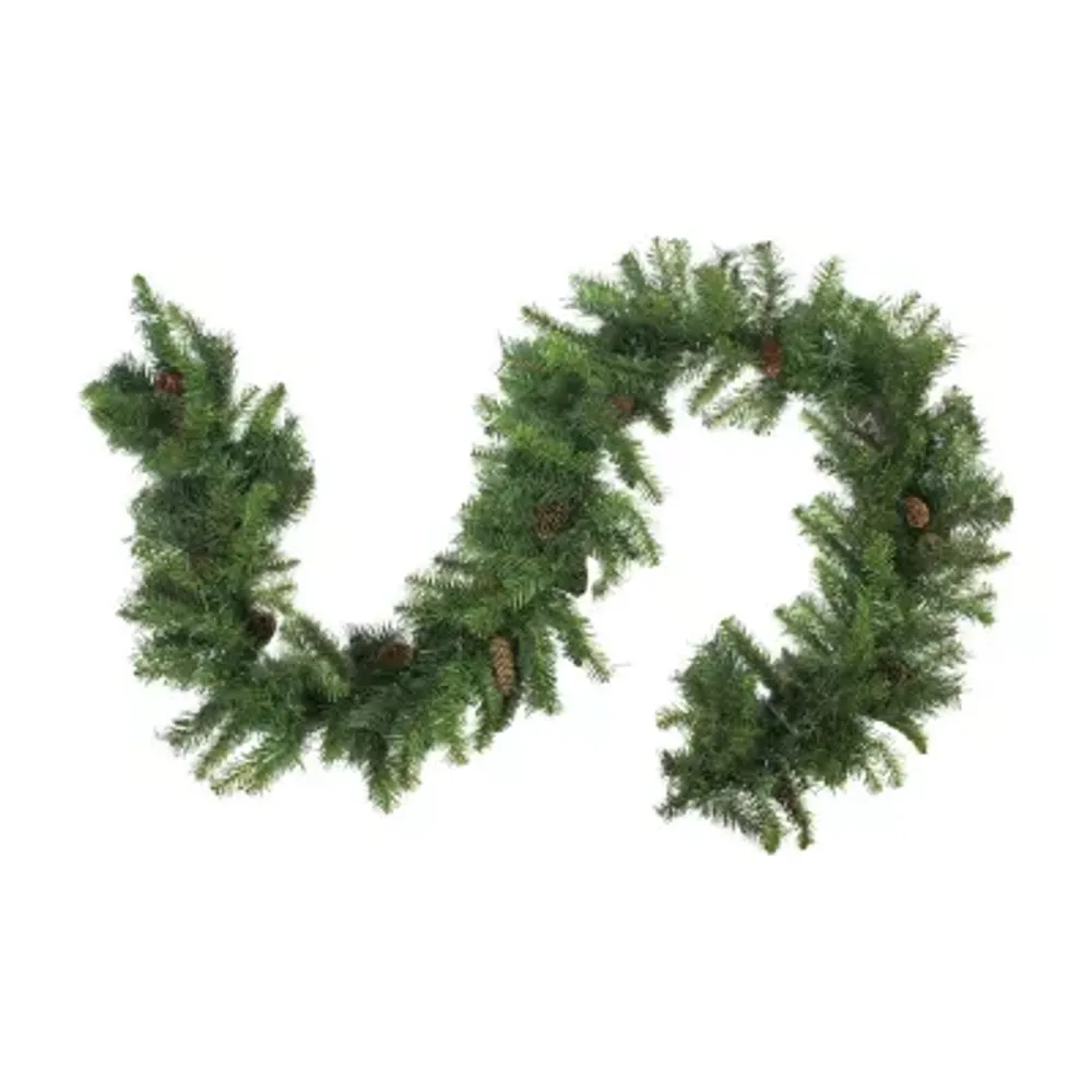 9' x 16'' Dakota Red Pine Cones Artificial Christmas Garland - Unlit