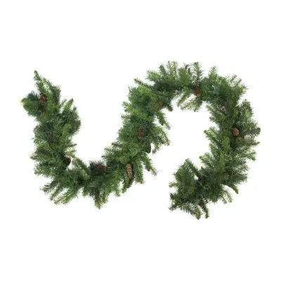 9' x 16'' Dakota Red Pine Cones Artificial Christmas Garland - Unlit