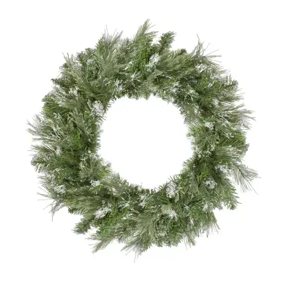 Snow Mountain Pine Artificial Christmas Wreath - 24 Inch  Unlit