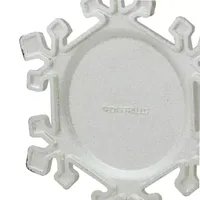 3.5'' Silver Plated Snowflake Toostie Roll Man Candy Logo Christmas Ornament