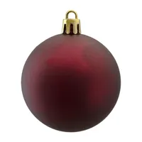 32ct Matte Burgundy Red Shatterproof Christmas Ball Ornaments 3.25'' (80mm)