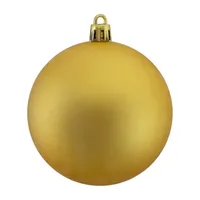 32ct Shatterproof Matte Vegas Gold Christmas Ball Ornaments 3.25'' (80mm)