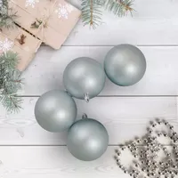 32ct Mermaid Blue Matte Shatterproof Christmas Ball Ornaments 3.25'' (80mm)