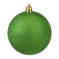 32ct Xmas Green Shatterproof 4-Finish Christmas Ball Ornaments 3.25'' (80mm)