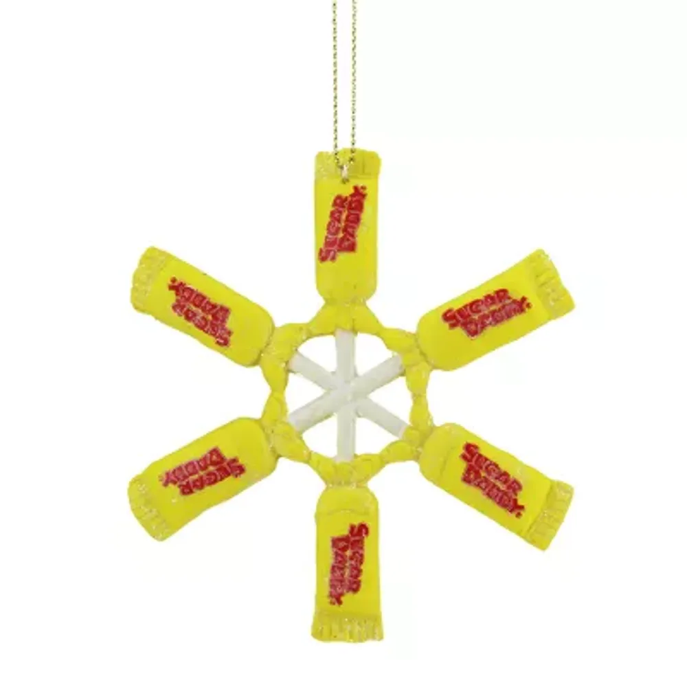 4'' Sugar Daddy Lollipop Snowflake Christmas Ornament