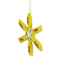 4'' Sugar Daddy Lollipop Snowflake Christmas Ornament