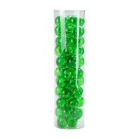 60ct Green Shatterproof Transparent Christmas Ball Ornaments 2.5'' (60mm)