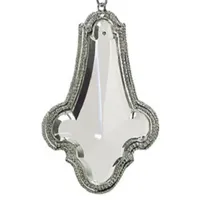 8'' Silver and Clear Crystal Pendant Christmas Ornament