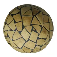 Brown Mosaic Shatterproof Christmas Ball Ornament 4'' (100mm)