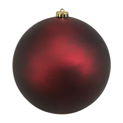 Matte Burgundy Red Shatterproof Christmas Ball Ornament 8'' (200mm)
