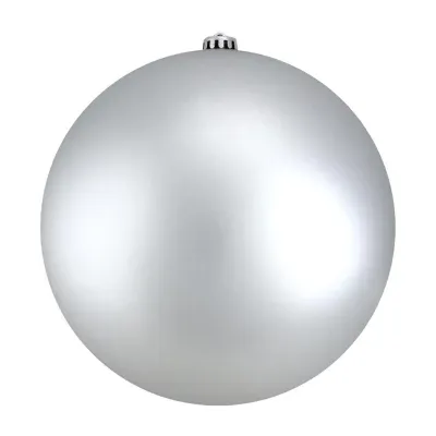 Matte Silver Shatterproof Christmas Ball Ornament 10'' (250mm)