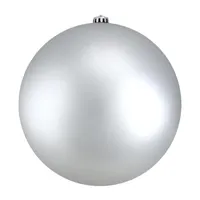 Matte Silver Shatterproof Christmas Ball Ornament 10'' (250mm)