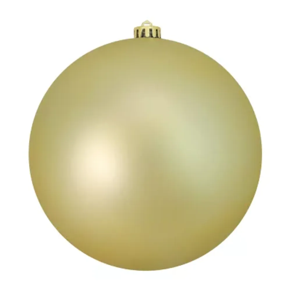 Matte Champagne Gold Shatterproof Christmas Ball Ornament 8'' (200mm)