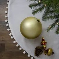 Matte Champagne Gold Shatterproof Christmas Ball Ornament 8'' (200mm)