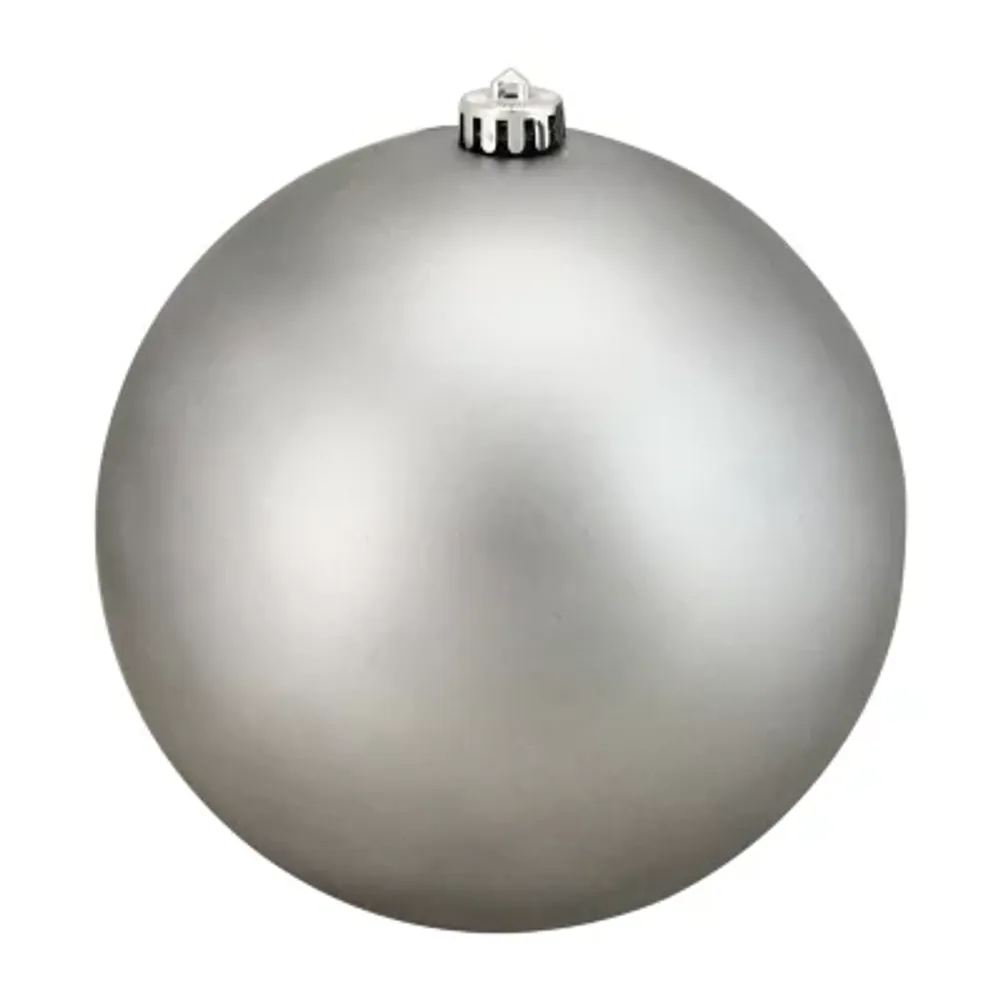 Matte Pewter Gray Shatterproof Christmas Ball Ornament 8'' (200mm)