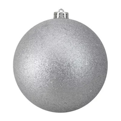 Holographic Glitter Silver Splendor Shatterproof Christmas Ball Ornament 6'' (150mm)