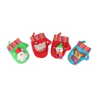 10-Piece Winter Wonderland Christmas Stocking and Novelty Gift Bag Set 14"