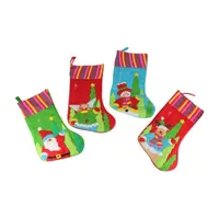 10-Piece Winter Wonderland Christmas Stocking and Novelty Gift Bag Set 14"