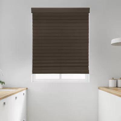 Premium 2 1/2" Cut-to-Width Cordless Faux Wood Blinds