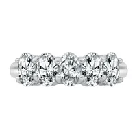 Womens 2 1/2 CT. T.W. Cubic Zirconia Sterling Silver Oval Promise Ring