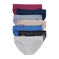 Hanes 7 Pack Average + Full Figure Cooling Multi-Pack Bikini Panty 42h7cc