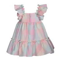 Bonnie Jean Baby Girls Short Sleeve Flutter Fit + Flare Dress