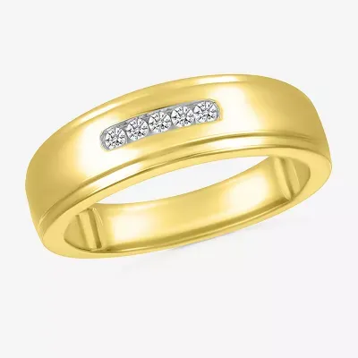 4.5MM 1/10 CT. T.W. Natural White Diamond 14K Gold Wedding Band