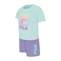 FILA Little Girls 2-pc. Short Set